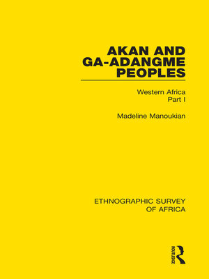 cover image of Akan and Ga-Adangme Peoples